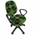 thumbnail image 1 of Abstract Office Chair Slipcover, Nature Toned Motifs Mosaic Pattern Antique Geometric and Floral Art Composition, Protective Stretch Decorative Fabric Cover, Standard Size, Multicolor, by Ambesonne, 1 of 5