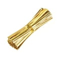 thumbnail image 4 of Uxcell 4-Inches Metallic Twist Ties for Bags Gold 1000pcs, 4 of 4