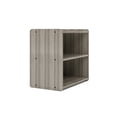 thumbnail image 4 of Tot Mate 24" 2-Level Toddler Shelf Storage Composite Wood Gray Kids Furniture, 4 of 5