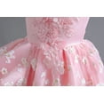 thumbnail image 5 of LUOGENLI Summer Dresses for Girls 12-14 Floral Toddler Kid Girl Lace Sleeveless Princess Gown Party Dress Clothes Dresses for Girls 10-12 Floral Summer Dresses for Girls 10-12 Preppy Red 4-5 Years, 5 of 9