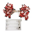 thumbnail image 2 of Kmdttou Outdoor Decorations Lights 20LEDs Warm Color Christmas Decoration Lights String Santa Claus Holiday Colorful Lights Battery Operated, 2 of 6