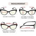 thumbnail image 3 of Eyekepper Women 4-pack Computer Reading Glasses Blue Light Blocking Eyeglasses Cat-eye Style Rhinestone Readers +1.00, 3 of 5