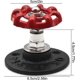 thumbnail image 2 of 2 Pcs Vintage Hook Vintage Industrial Pipe Coat Hook Wall Mounted Retro Pipe Hook with Red Handle Wall Hooks Ideal for Hanging Coat Towel Scarf, 2 of 5