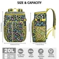 thumbnail image 2 of Modern Insulated Backpack Cooler 20L - Soft Cooler Bag for Camping & Beach - Artistic Colorful Abstract Design with Multiple Pockets, 2 of 3