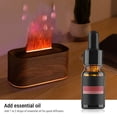 thumbnail image 6 of Yajisi Flame Essential Oil Diffuser, 220ml USB Quiet Aromatherapy Humidifier with 7 Colors Night Light, Ultrasonic Cool Mist Automatic Shutoff Desktop Mist Device for Bedroom, Dark Wood Grain, 6 of 9