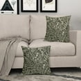 thumbnail image 3 of Olive Green Pillow Covers 16x16 Set of 2 Vintage Floral Botanical Print Spring Flower Plant Pattern Decorative Throw Pillow Cases Outdoor Farmhouse Decor for Home Sofa Couch Bed, 3 of 6