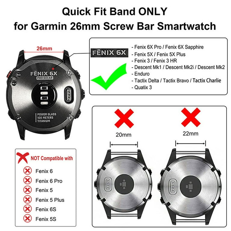 Garmin Fenix 6 Pro Solar Watch Bands