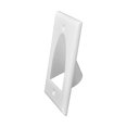 thumbnail image 3 of Recessed Single 1 Gang Low Voltage Cable Wall Plate White (10 Pack), 3 of 6