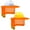 Orange, variant on Hard Hat Sun Shade, Hard Hat Accessories, Full Brim, Man& Woman, (Hard Hat Not Included), Orange, 2 Pack