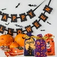 thumbnail image 2 of AOWOO 50 Pcs Halloween Treat Bags, Kids Halloween Trick or Treat Bags Halloween Goodie Bags, Candy Bags with Ties, Cookies Plastic Gift Bag for Party Decoration Supplies, 2 of 8