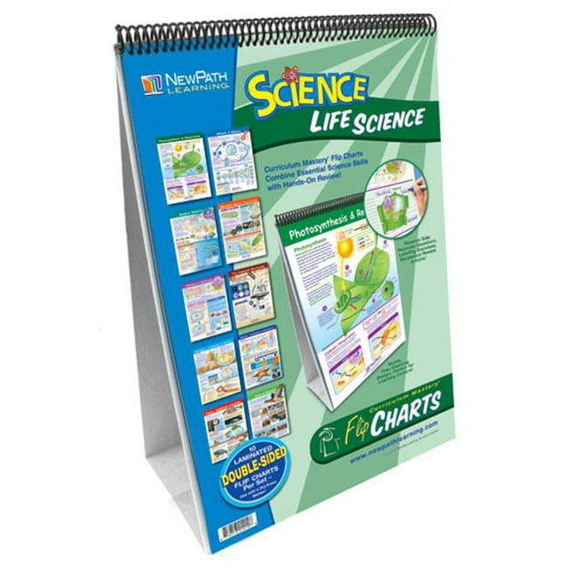New Path Learning NP-346007 Middle School Life Science Flip- Chart Set