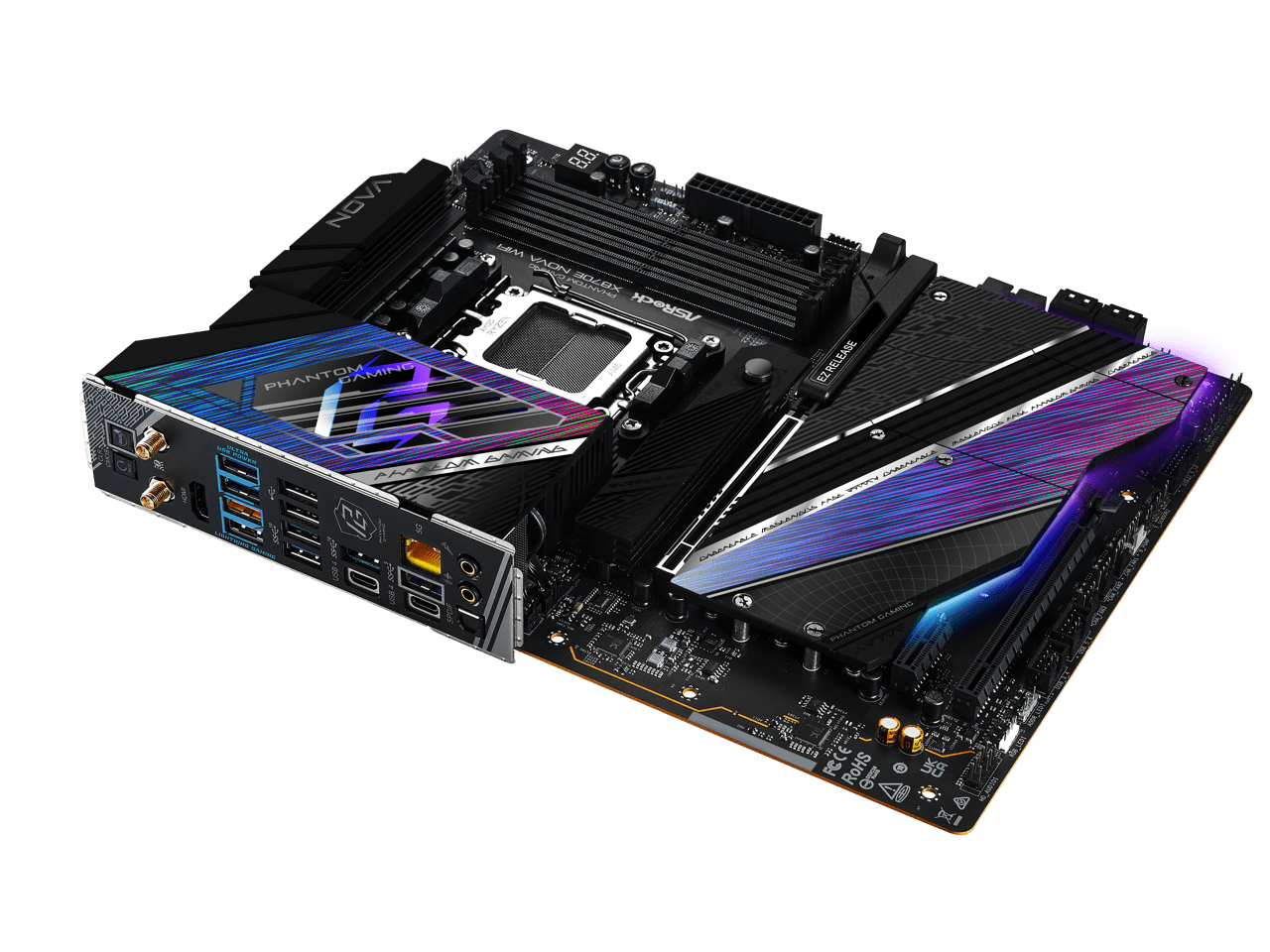 ASRock X870E NOVA WIFI AM5 AMD X870E ATX Motherboard - Walmart.com