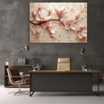 thumbnail image 6 of Mudket Framed Canvas Wall Art Ready to Hang, White Magnolia Gold Branch Flake Print, Luxury Floral Wall Decor Canvas Artwork for Entryway Bedroom Living Room, Bloom Pictures - 12"L x 8"W, 6 of 10