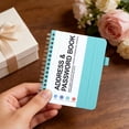 thumbnail image 4 of JUMNUYCUH Address Book with Alphabetical Tabs, Phone Book with Pocket, Password Books for Seniors, Record Contacts, Website Login Passwords and Notes, Spiral Bound, 5.7" x 4.7", Sky Blue, 4 of 4