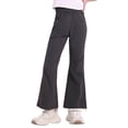 thumbnail image 3 of BXSRUTA Girls' High Waist Cropped Flare Pants Elastic Waist Casual Workout Yoga Pants for Daily Wear, 3 of 6