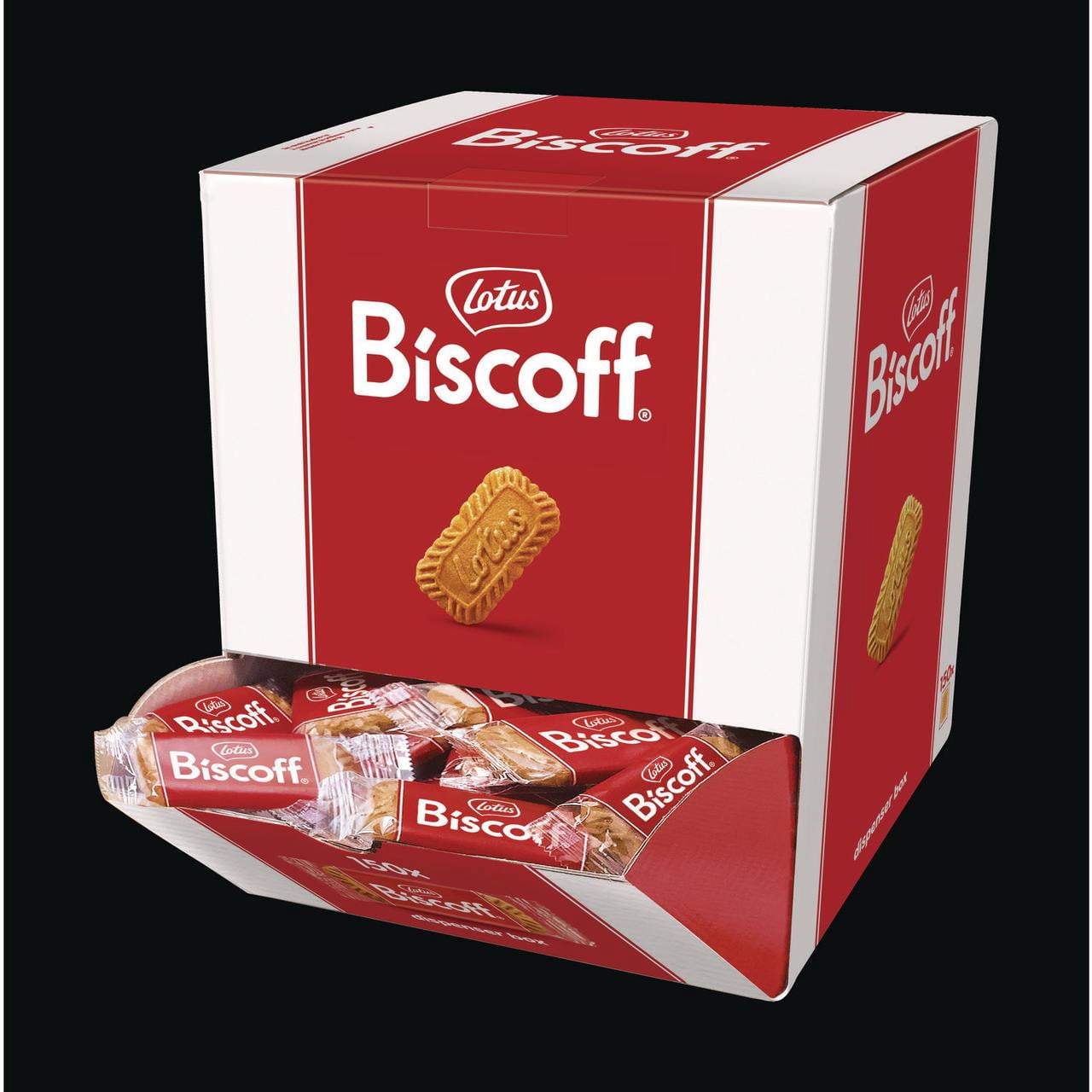 Biscoff 50639 0.22 oz Bag Cookies Dispenser Box, Caramel Cookie (150/Carton)