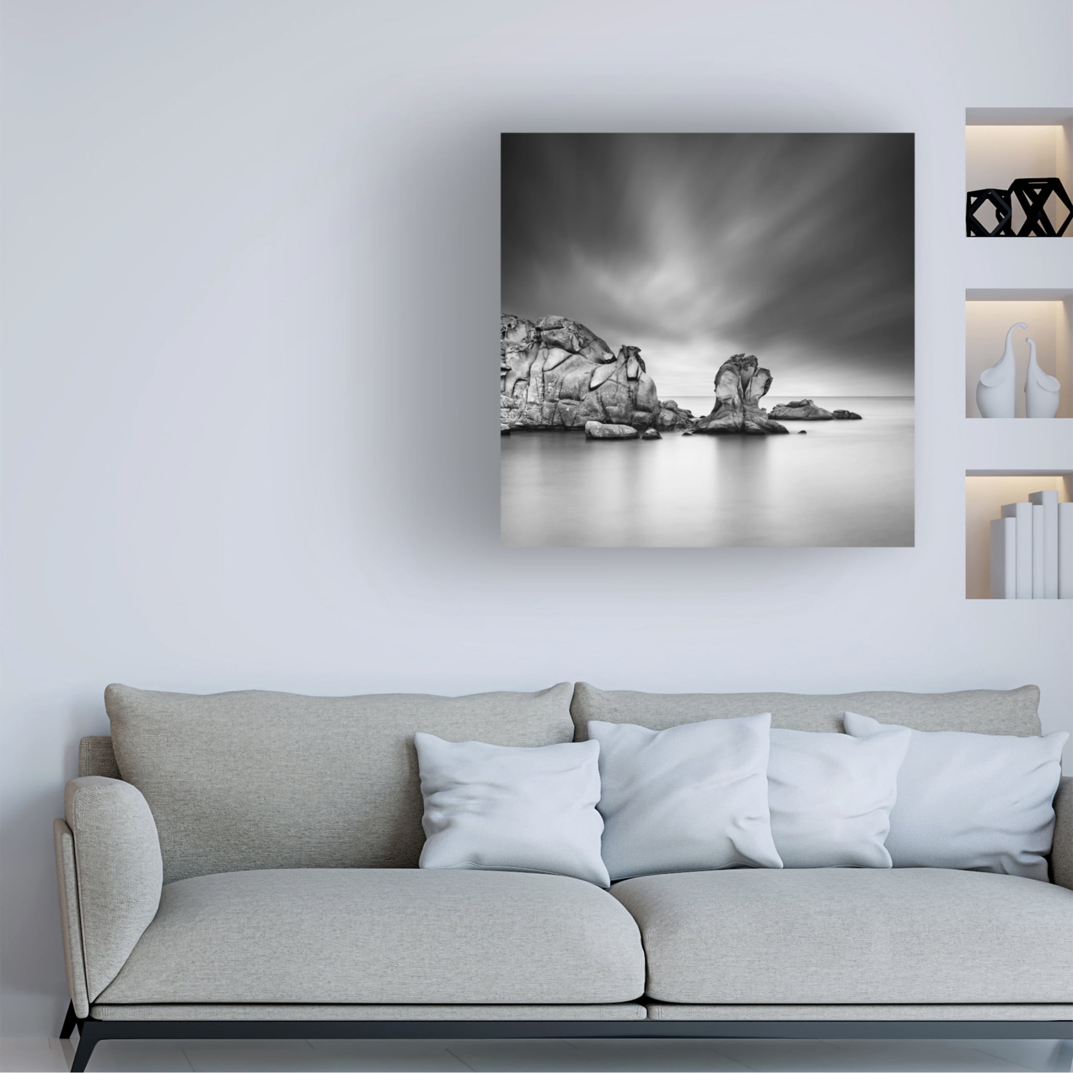 Canvas Wall Art - George Digalakis 'Third Rock From The Sun' Wall Art for Living Room, Bedroom, or Office Décor by Trademark Fine Art - 24 x 24 Inches