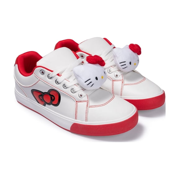 Hello Kitty Womens 3D Plush Skater Sneaker