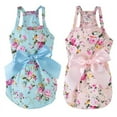 thumbnail image 4 of Promotion Clearance!Lovely Floral Pet Dog Dress Vestidos for Small Dogs Summer Chihuahua Pug Yorkie Clothing Puppy Cat Clothes Dog Wedding Dresses, 4 of 10