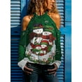 thumbnail image 2 of Gvmfive Women Christmas Halter Neck Long Sleeve Top Xmas Printed Hollow Out Shoulder Blouse Sweatshirts, 2 of 4