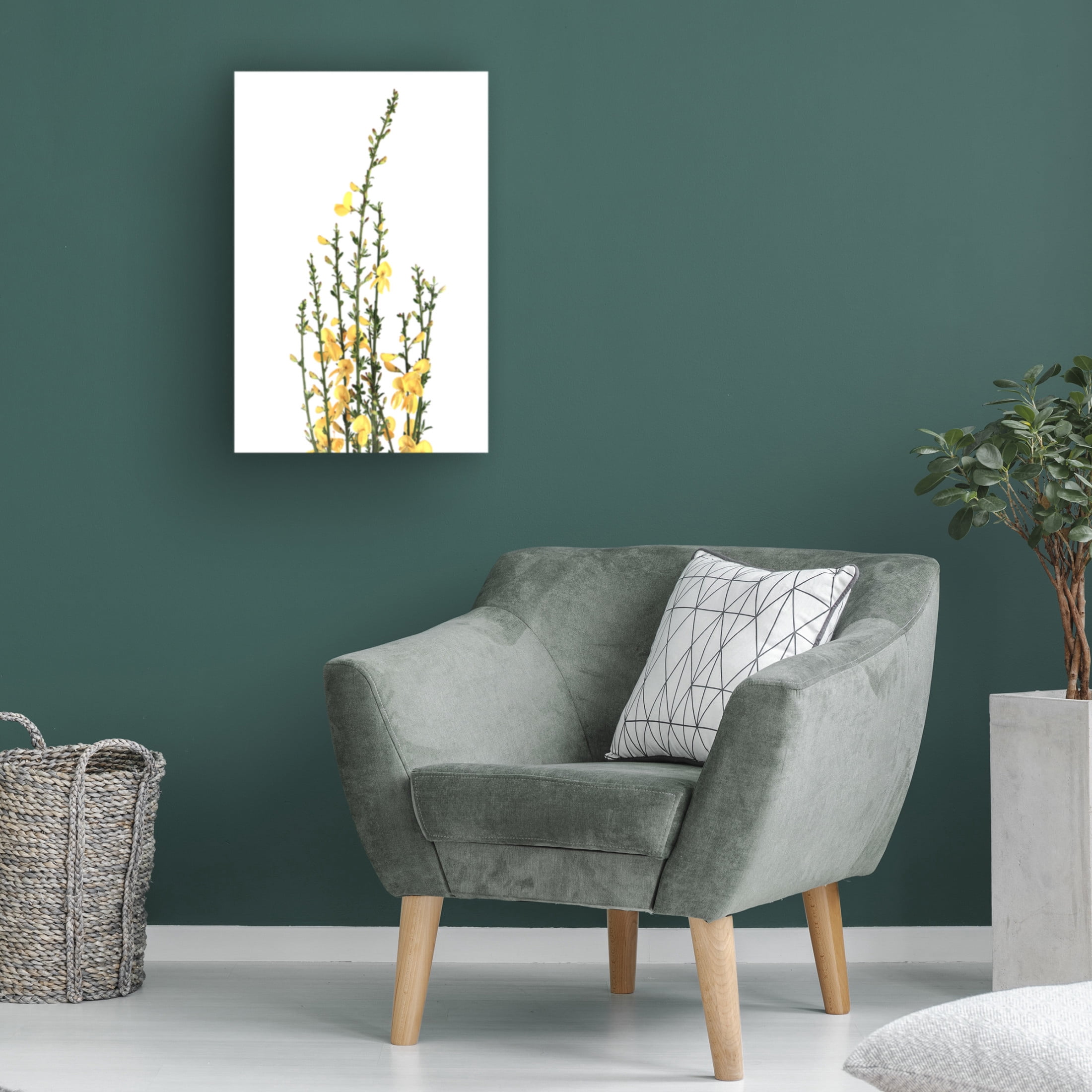 Trademark Fine Art Rosana Laiz Blursbyai Yellow blooms Canvas Wall Art