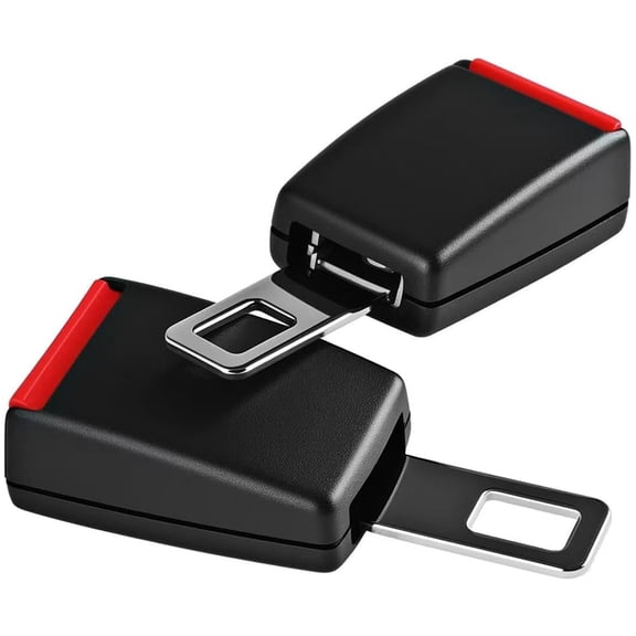 C-zaney 2pcs Seat Belt Clip, Universal Car Safety Seat Belt Seatbelt Extender Extention Buckle