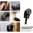 thumbnail image 4 of Juego de adaptadores de enchufe giratorios de 360° con resorte de uso generalizado, 4 piezas de accesorios de taladro en ángulo recto + 3 piezas de junta universal de grado de impacto para taladro, 4 of 5