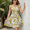 thumbnail image 3 of Teacher Pencils Dress Summer Street Style Dresses Female Sleeveless Printed Sundress, 3 of 7