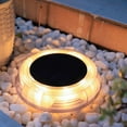 thumbnail image 6 of Solar Powered 4-Pack LED In-Ground Well Lights – Waterproof Warm White Landscape Solar Lights for Garden, Patio, Pool, Walkway, Porch (IP68), 6 of 10