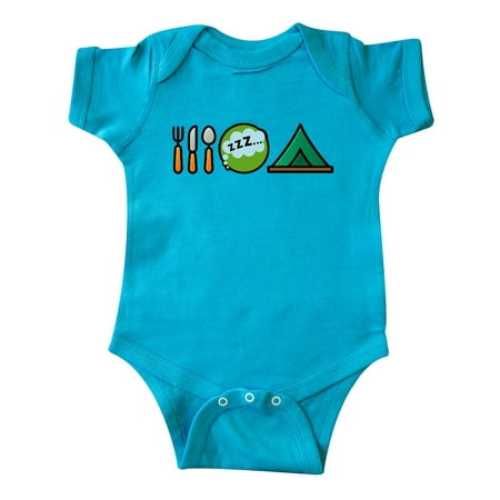 

Inktastic Camping Eat Sleep Camp Gift Baby Boy or Baby Girl Bodysuit