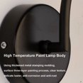 thumbnail image 5 of Lámpara de pared Laklulu con bombilla, lámpara de pared con iluminación, lámpara de pared con pantalla de vidrio, apliques de pared dorados para interiores para dormitorio, sala de estar, pasillo,, 5 of 5