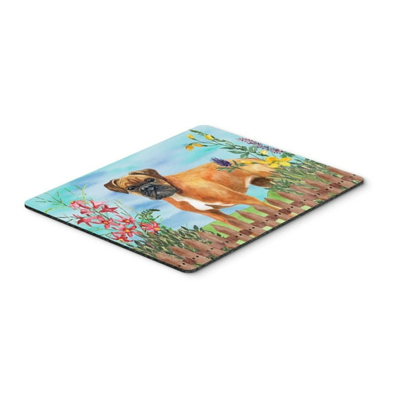 German Boxer Spring Mouse Pad Hot Pad or Trivet