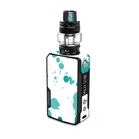 Skin for VooPoo DRAG 2 - Teal Splatter | Protective, Durable, and Unique Vinyl Decal wrap cover | Easy To Apply, Remove, and Change (Voopoo Drag Best Price)