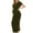 Army Green, variant on Women's Short Sleeve Maternity Dresses Clothes Split Pregnancy Maxi Dresses