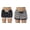 Black - Ikat Chevron (Pack of 2), variant on Women’s Pajama Shorts – Soft Cotton Lounge Sleep Shorts with Drawstring Waist (Grey Plaid - Black Solid (Pack of 2), X-Large)