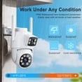 thumbnail image 2 of Indoor/Outdoor 4K Smart Security Camera,  WiFi with Night Vision, Dual-Screen Display, 2-Way Talk, Human Detection, Motion Tracking, Cloud & SD Card Storage, 2 of 7