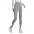 thumbnail image 2 of Pantalones deportivos casuales de cintura alta para mujer, con efecto lifting y medias de seda., 2 of 3