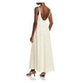 thumbnail image 2 of REBECCA TAYLOR Womens Ivory Open Back Textured Lined Sheer Pullover Lace Sleeveless Scoop Neck Maxi Empire Waist Dress M, 2 of 3