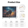 thumbnail image 2 of Lsque Moonlit Night Sky Wolf Print Wall Art – Decorative Picture for Living Room, Bedroom, and Office (Horizontal), 2 of 6