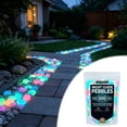 thumbnail image 6 of Aoznliie Glow in The Dark Garden Stones, 600 Pcs Night Guide Pebbles for Walkways, Colorful Luminous Rocks for Outdoor Garden Stepping Decor, 6 of 8