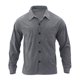 thumbnail image 1 of pstuiky Camisas casuales de manga larga para hombre, Camisa informal de pana de color liso con botones y solapa de manga larga para hombre salir tops l, 1 of 1