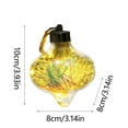 thumbnail image 3 of Vikakiooze 2022 Christmas LED Transparent Christmas Ball Christmas Tree Pendant Glowing, 3 of 3