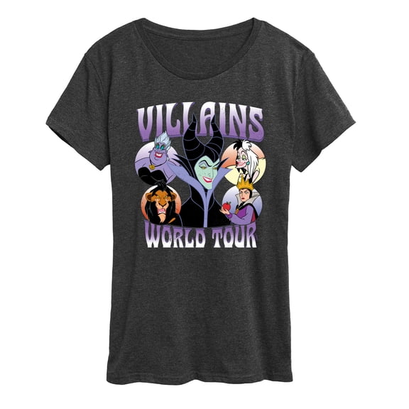Disney Villains - World Tour - Women's Short Sleeve Graphic T-Shirt