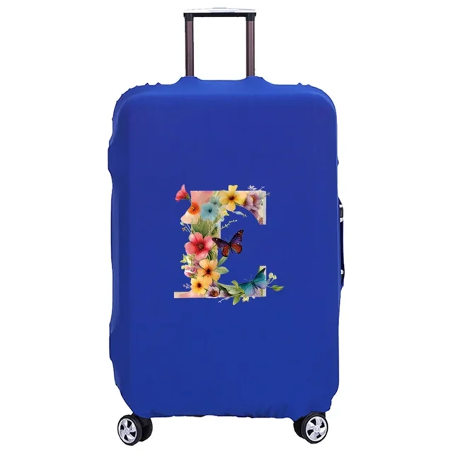 Housse de Valise Lavable Housse de Protection Anti-Rayures Adaptée pour Motif Papillon s'Adapte 18-32 Pouces 8 Papillon Lettre E TG