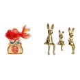 thumbnail image 1 of Estatua decorativa,Estatua de pez del Feng Shui chino,escultura koi,Escultura de figura,Estatua sentada Figura Escultura Adorno,Estatuas de conejos en miniatura para decoración de interiores, 1 of 8
