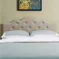 thumbnail image 2 of Koby Home Upholstered Headboard Solid Wood Modern Style Full Queen Size Beige, 2 of 2