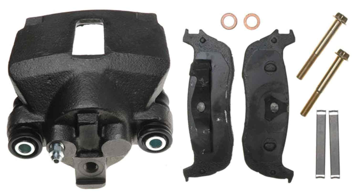 ACDelco 18R1296 Reman Non-Coated Loaded Disc Brake Caliper w/Semi-Metallic Pads