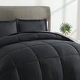 thumbnail image 2 of Nestl Reversible Comforter Set, Queen/Full Comforter Set, Black/Grey, 2 of 6
