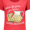 thumbnail image 4 of Inktastic When Life Gives You Lemons, Make Lemonade Women's Plus Size T-Shirt, 4 of 5