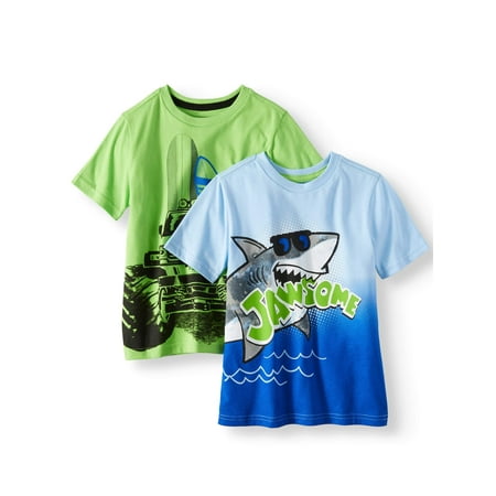 365 Kids from Garanimals Graphic T-Shirts, 2-Piece Multi-Pack Set (Little Boys & Big (Best Kids Clothing Brands)